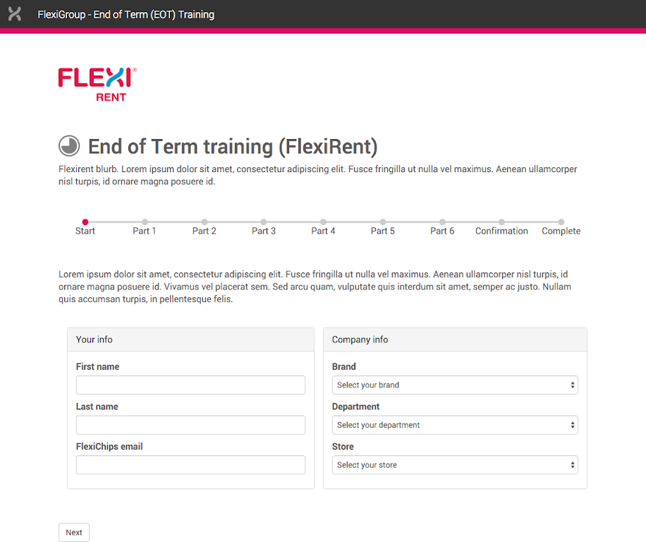 Flexigroup affiliates portal multi-brand training