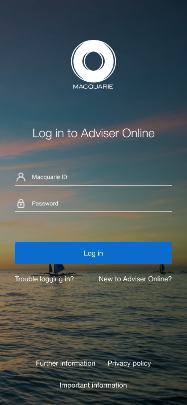 Macquarie Bank - Adviser Online - Native app - Initial concepts